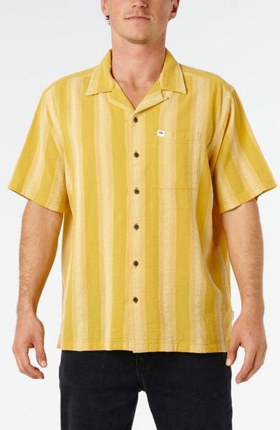 Rip Curl Rip Curl Classic Surf Weaver Stripe Cotton Camp Shirt
