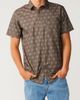 Rip Curl Rip Curl Hypno Sun Medallion Print Short Sleeve Cotton Button-Up Shirt - 1
