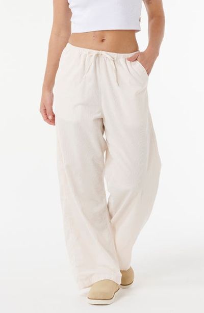 Rip Curl Rip Curl Keepsakes Corduroy Wide Leg Drawstring Pants