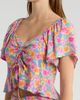 Rip Curl Rip Curl Malibu Cove Short Sleeve Peplum Crop Top - 4