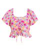 Rip Curl Rip Curl Malibu Cove Short Sleeve Peplum Crop Top - 5