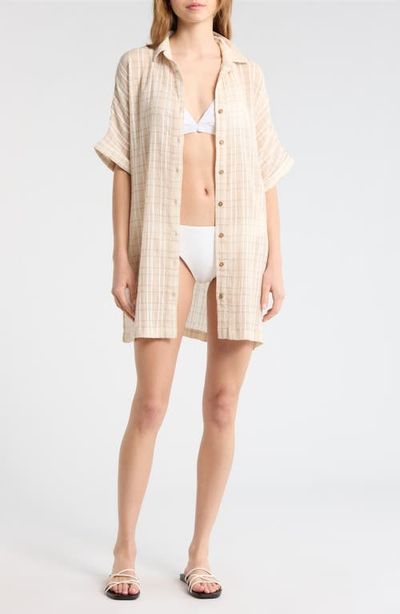 Rip Curl Rip Curl Paradise Check Cover-Up Shirtdress