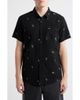 Rip Curl Rip Curl Skelly Breach Tropical Print Short Sleeve Cotton Chambray Button-Down Shirt - 1