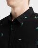 Rip Curl Rip Curl Skelly Breach Tropical Print Short Sleeve Cotton Chambray Button-Down Shirt - 2
