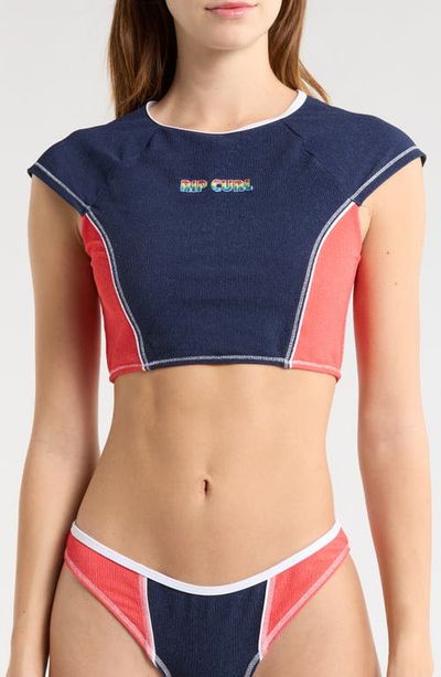 Rip Curl Rip Curl Surf Tide Short Sleeve Crop Rashguard