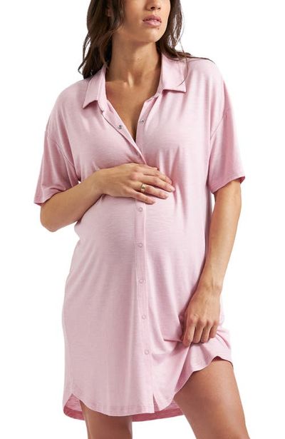 Ripe Maternity Ripe Maternity Dreamy Button Down Maternity Sleep Shirt