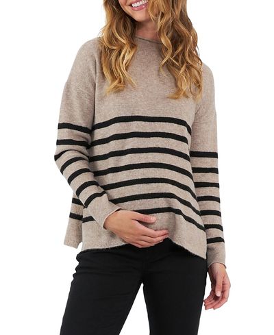 Ripe Maternity Ripe Maternity Gerrie Stripe Nursing Knit Sweater