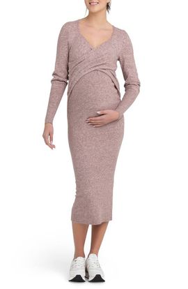 Ripe Maternity Ripe Maternity Heidi Long Sleeve Maternity/Nursing Dress