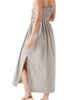 Ripe Maternity Ripe Maternity Leo Stripe Shirred Maternity Dress with Side Splits - 4