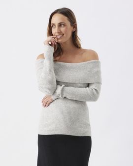 Ripe Maternity Ripe Maternity Maisy Off Shoulder Knit