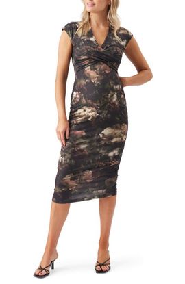 Ripe Maternity Ripe Maternity Nella Rib Maternity/Nursing Knit Midi Dress