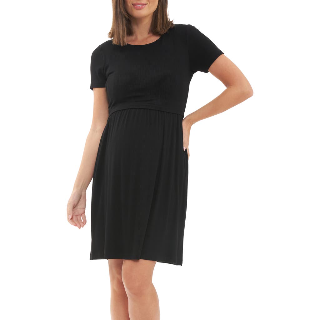 Ripe Maternity Ripe Maternity Rib Crop Top Nursing Dress