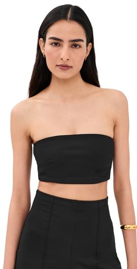 RIPLEY RADER RIPLEY RADER Ponte Knit Bandeau Top Black
