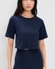 RIPLEY RADER RIPLEY RADER Ponte Knit Short Sleeve Top Navy - 2
