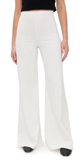 RIPLEY RADER RIPLEY RADER Ponte Knit Wide Leg Pants Off White