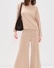 RIPLEY RADER RIPLEY RADER Scuba Cropped Wide Leg Pants Tan - 2