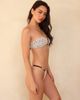 Ris-k Ris-k aftersun bandeau bikini top in samba-White - 3