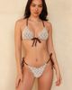 Ris-k Ris-k fuego triangle bikini top in samba-White - 1