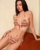 Ris-k Ris-k spf super cheeky bikini bottom in rayas-Orange - 1