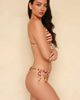 Ris-k Ris-k spf super cheeky bikini bottom in rayas-Orange - 3