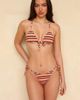 Ris-k Ris-k spf super cheeky bikini bottom in rayas-Orange - 4