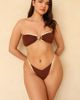 Ris-k Ris-k Sunfire Bandeau Bikini Top in Cappuccino, Women's at Urban Outfitters - 3
