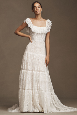 chinese dress ladies Rhiannon Ivory Lace Maxi Dress | Stevie Nicks Style