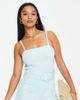 River Island Petite River island Petite belted romper in light blue - 1