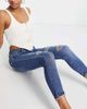 River Island Petite River Island Petite mid rise skinny jeans with rips in dark blue - 4