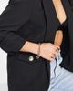 River Island Petite River Island Petite ruched sleeve blazer in black - 4