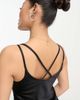 River Island Petite River Island Petite satin cowl neck midi dress in black - 2