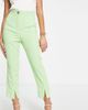 River Island Petite River Island Petite split front pants in bright green - part of a set - 1