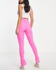 River Island Petite River Island Petite split hem legging pants in bright pink - 2