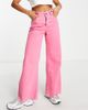 River Island Petite River Island Petite ultra flare jeans in bright pink - 4