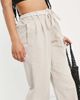 River Island Petite River Island Petite wide leg twill pants in cream-White - 3