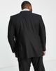 River Island Plus River Island Big & Tall skinny suit jacket in black - 2