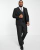 River Island Plus River Island Big & Tall skinny suit jacket in black - 4