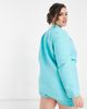 River Island Plus River Island Plus boyfriend fit blazer set in aqua blue-Blues - 2