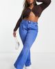 River Island Plus River Island Plus comfort flare jeans in bright blue - 1