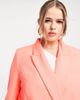 River Island Plus River Island Plus structured double breasted blazer in coral - part of a set-Orange - 3