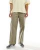 River Island River Island barrel worker pants in khaki-Green - 1