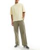 River Island River Island barrel worker pants in khaki-Green - 2