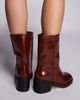 River Island River Island block heel calf boots in brown - 1