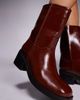River Island River Island block heel calf boots in brown - 3