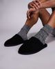 River Island River Island borg mule slippers in black - 1