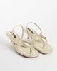 River Island River Island buckle detail thong heels in gold - 2
