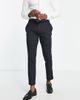 River Island River Island buffalo check smart pants in navy - 1