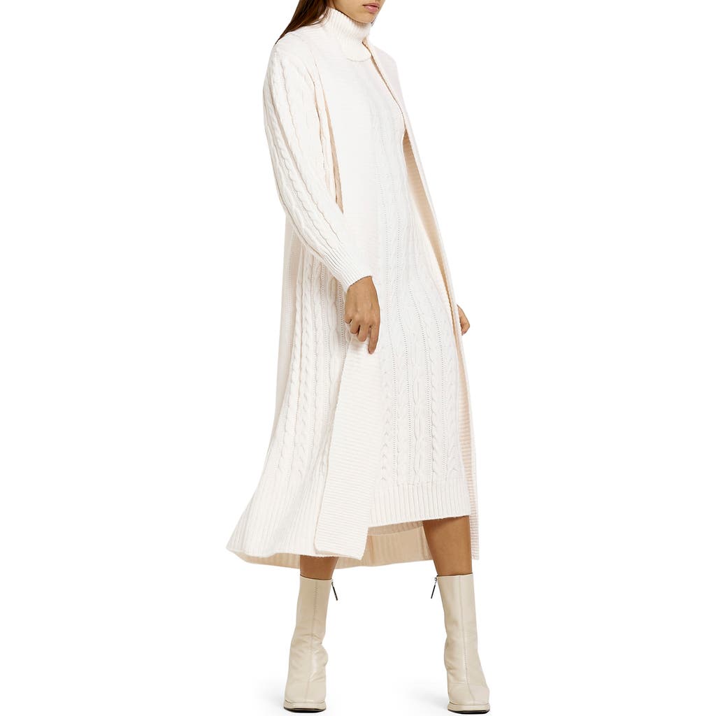 River Island River Island Cable Stitch Long Cardigan