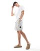 River Island River Island cargo shorts in light gray-Green - 1