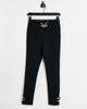 River Island River Island chain front leggings in black - 1